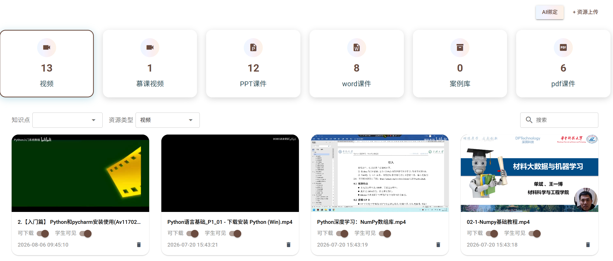 资源库概览
